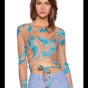 For Love & Lemons Orchid  Crop Top